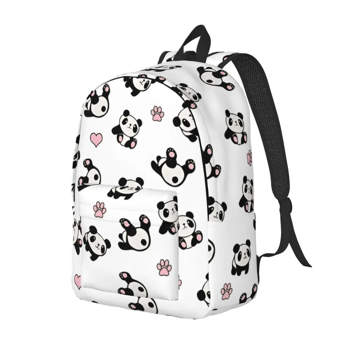 Panda Animal Backpack for Men Women Fashion High School Hiking Travel Daypack College Canvas Bags Gift