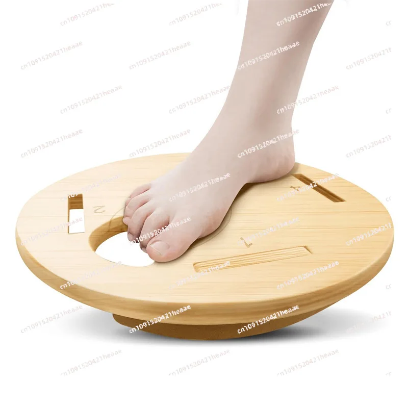 Suitable for Professional training for dynamic core strength training of wooden swing balance board foot yoga