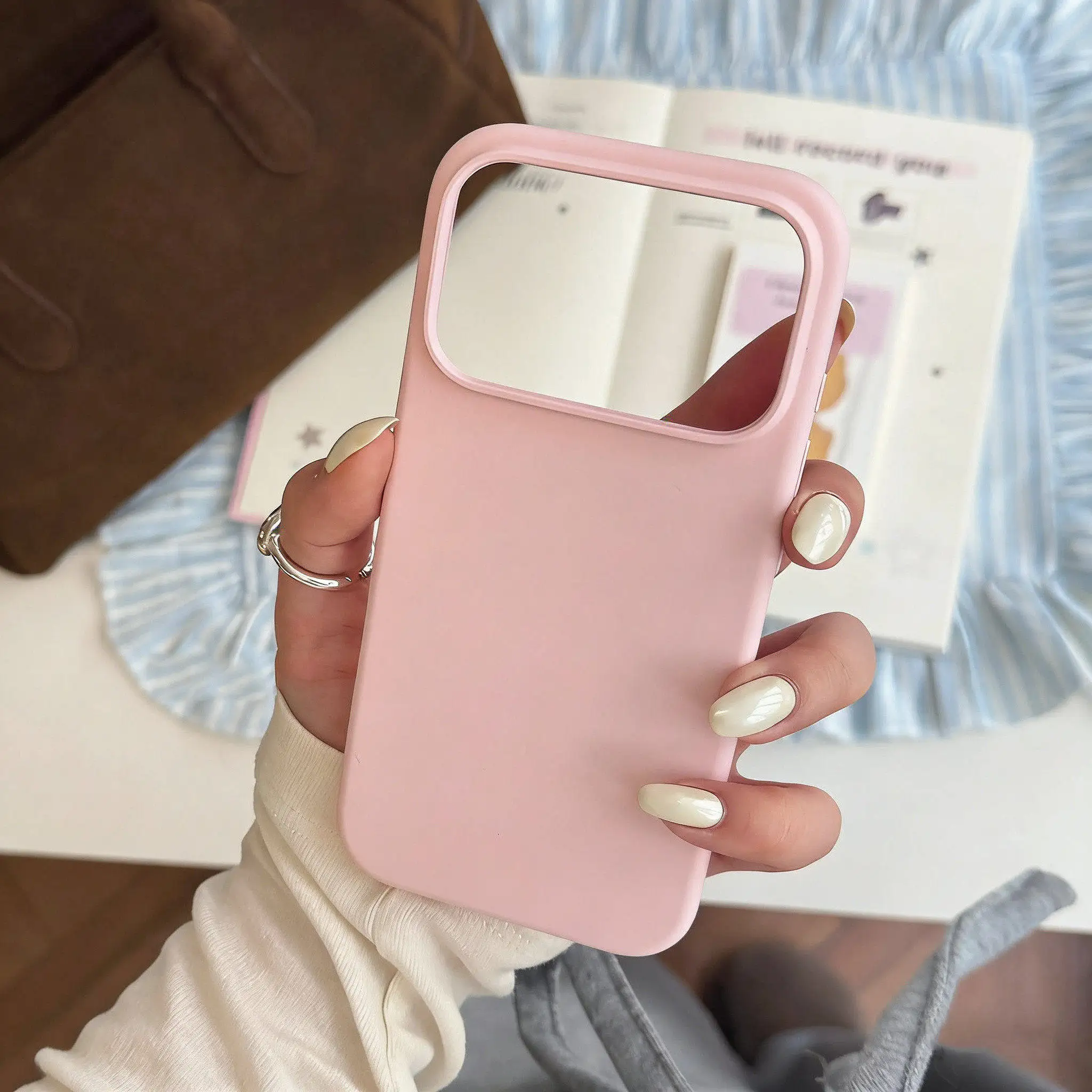 Minimalist Solid Color Frosted Y2K Korean Ins Phone Case For iPhone 18 Ultra Duo 17 Air 16 15 14 13 12 11 Pro max Plus MAX Cover view 5