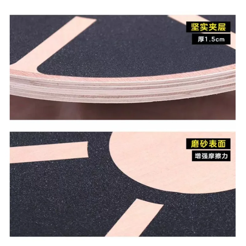 

Деревянная балансировочная доска для реабилитации ядер для йоги, сенсорная фитнес-тренировочная пластина для взрослых