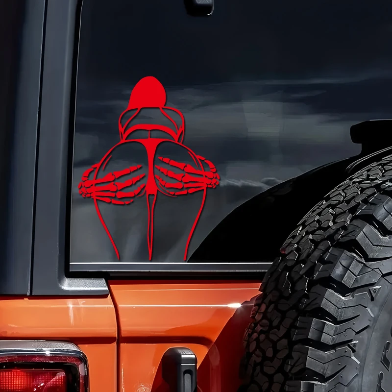Skeleton skeleton hand kneading creative&funny stickers for cartoon fans&lover,high quality for car trucks motorcycles & laptops