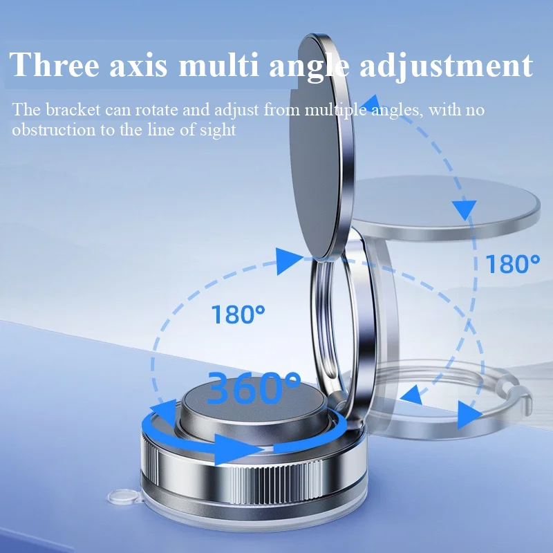 2025 نموذج جديد كوب شفاط المكنسة الكهربائية الهاتف حامل مغناطيسي متعدد الوظائف لوحة سيارة الملاحة العالمي الدورية طوي
