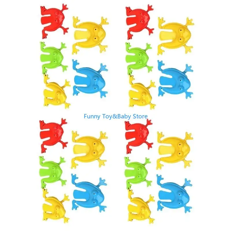 

C90B Set of 20 Jumping Leaping Toy Table Colorful Finger Pressing Supplies Toy Game Leaping Toy