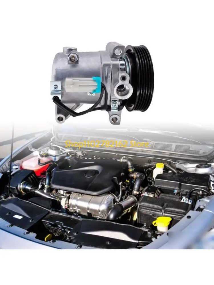 547B High Performances Aluminum Steel Car AC Compressor with Efficient Cooling 51786321 Replacements Simple Installation for Car