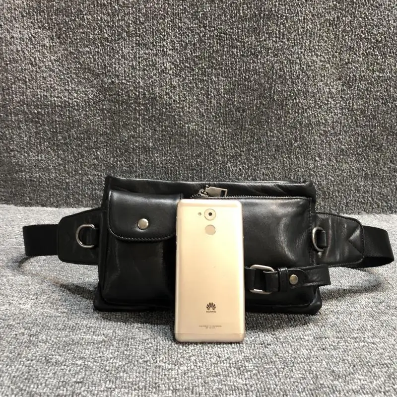 Leather Bag with Fashionable Head Layer of Leather Men and Women General Single-shoulder Chest Bag