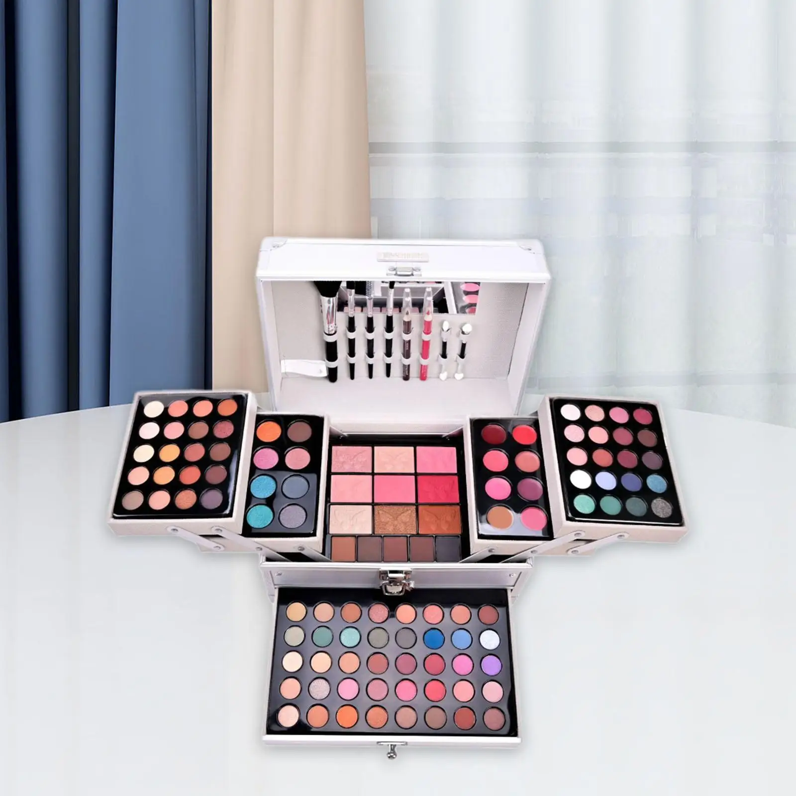 Complete Makeup Palette Kit Travel Friendly with Makeup Pouches Case for Girls Teenagers and Busy Women