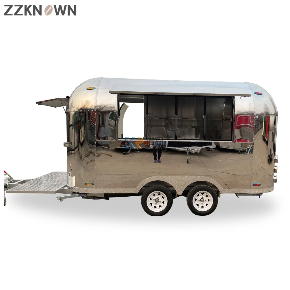 Custom Pizza Truck BBQ Kitchen Mobile Fast Food Restaurant Taco Truck Hot Dog Cart Beer Bar Concession Airstream Food Trailer