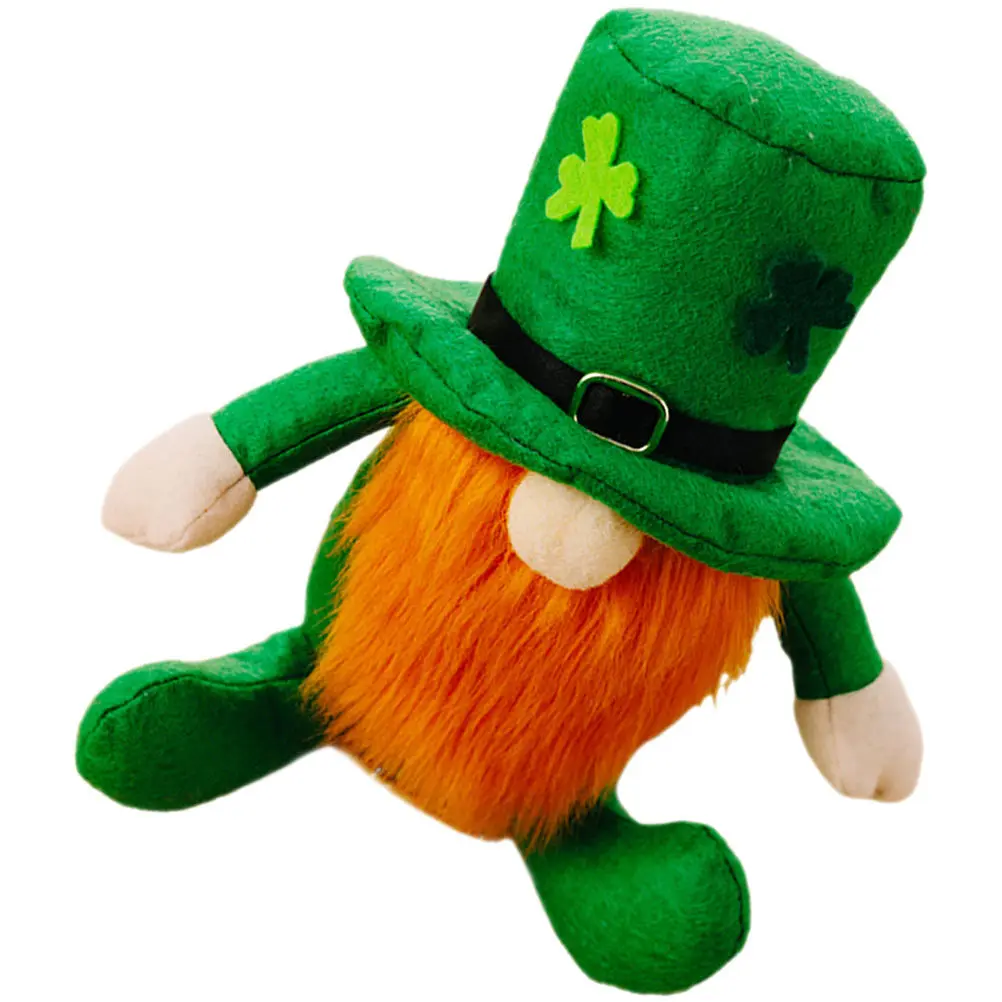 

St Patricks Day Gnome Home Decor Premium Material Indoor Outdoor Party Tabletop Decorative Gnome Ornament Festive Celebration