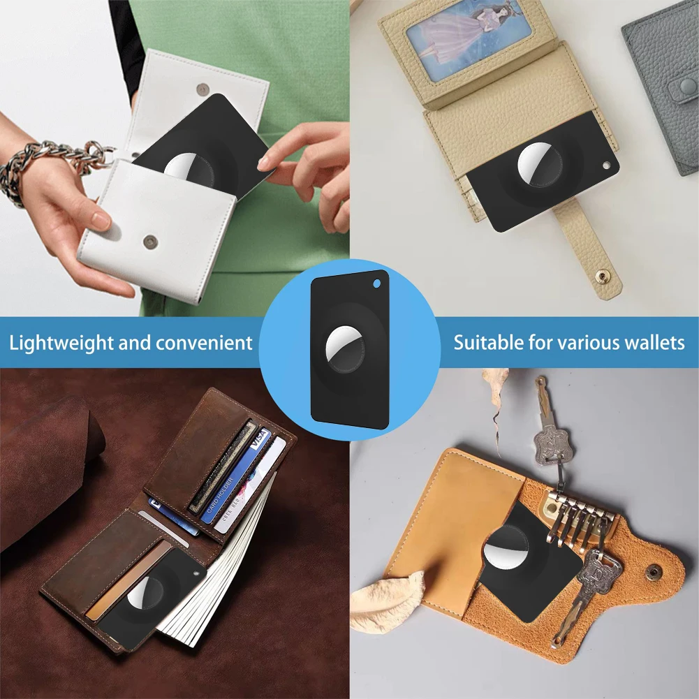 Untuk Apple Airtag casing Dompet pelindung untuk airtag kartu Tracker penutup TPU ultratipis casing kartu untuk Airtag dompet masukkan pemegang