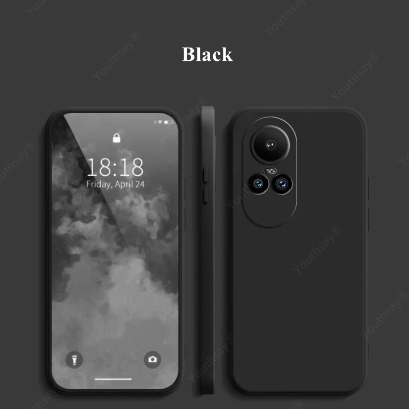 Para oppo reno 10 pro 5g caso para reno 10 pro capa funda coque original silicone líquido macio tpu