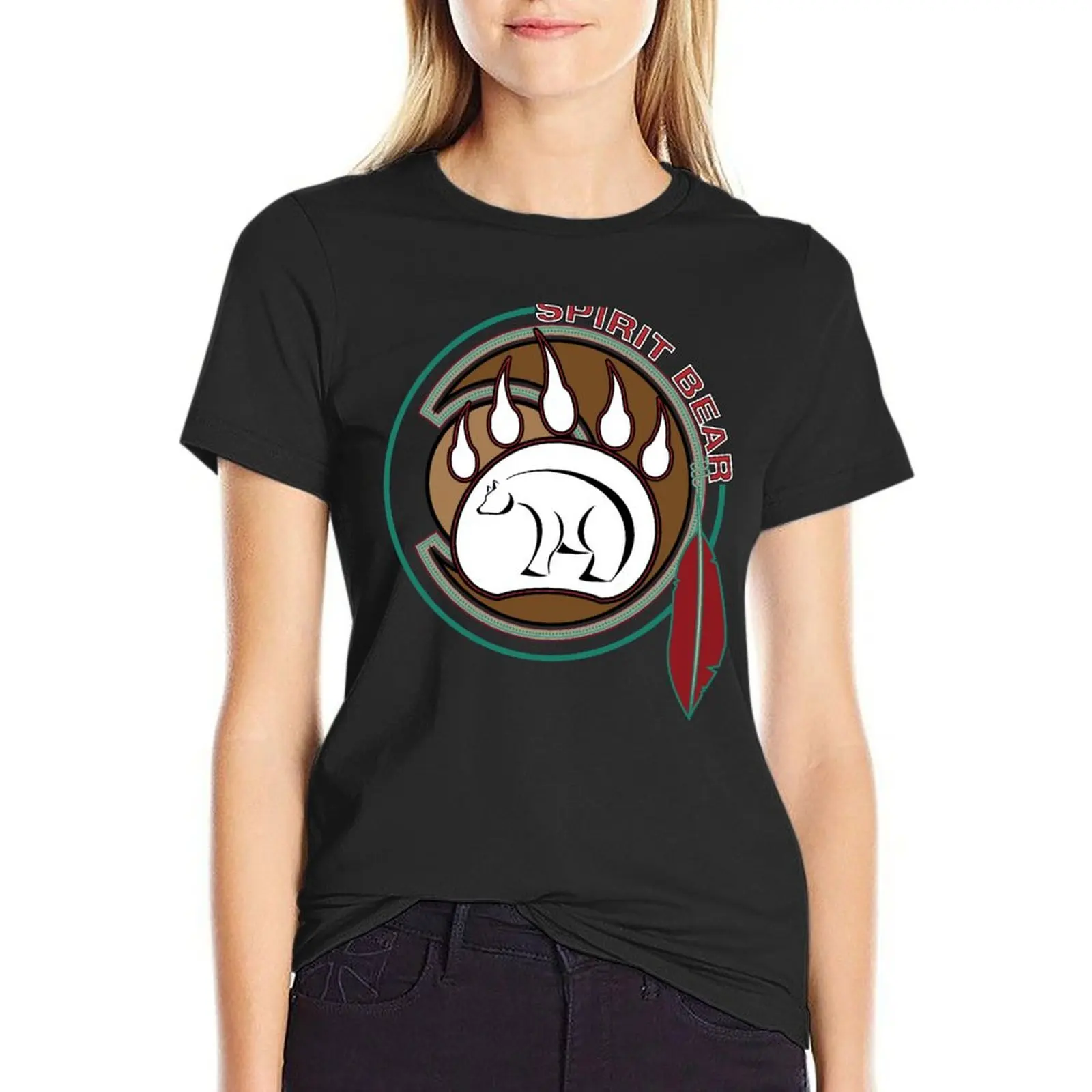 

Spirit Bear T-Shirt oversized shirts graphic tees cute tops plus sizes cat shirts for Women