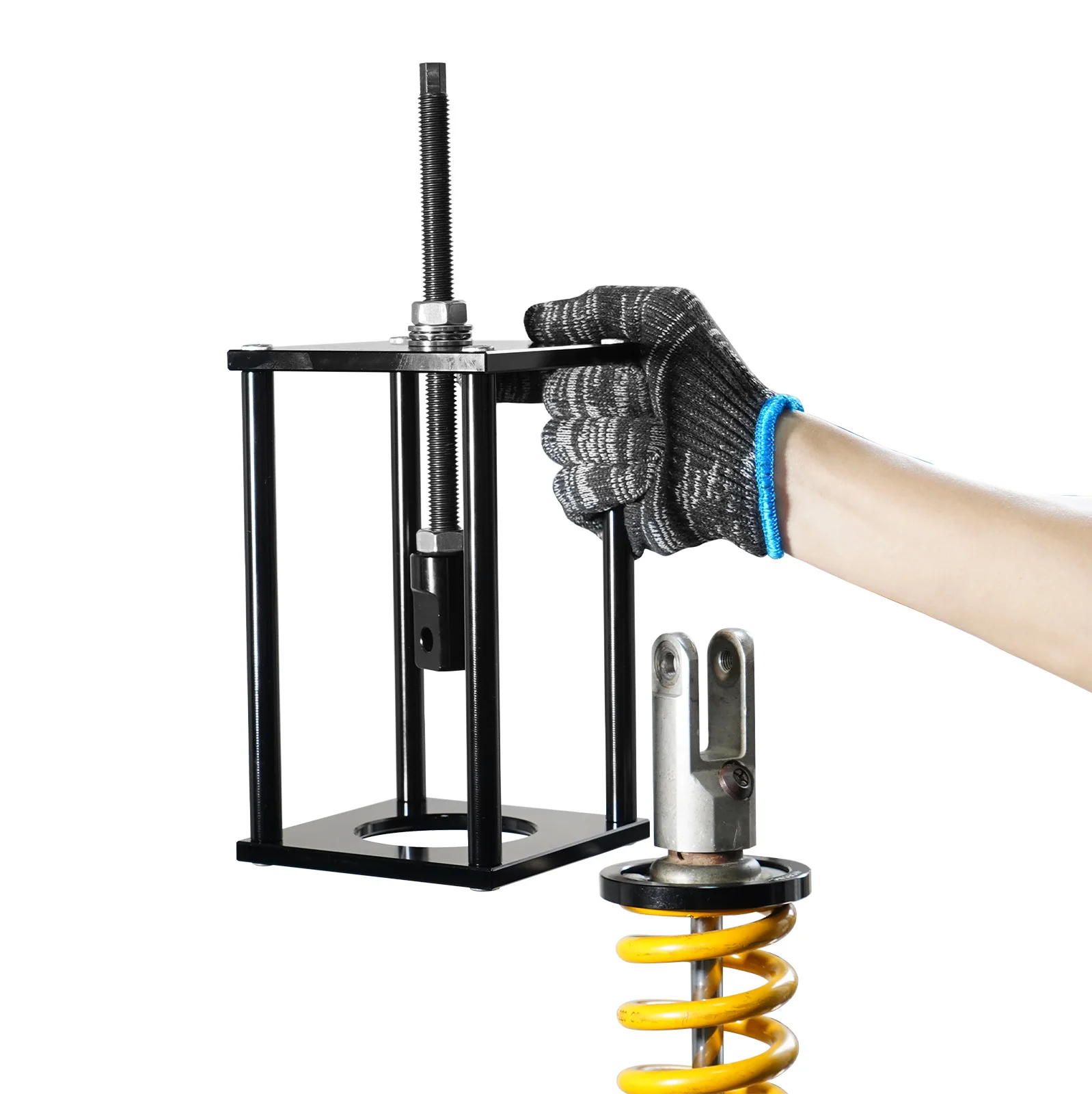 Suspension Shock ฤดูใบไม้ผลิคอมเพรสเซอร์เครื่องมือ 60 มม.66 มม.72 มม.75 มม.อะแดปเตอร์สําหรับ KTM Yamaha Honda BMW Suzuki KAWASAKI Ducati Husqvarna