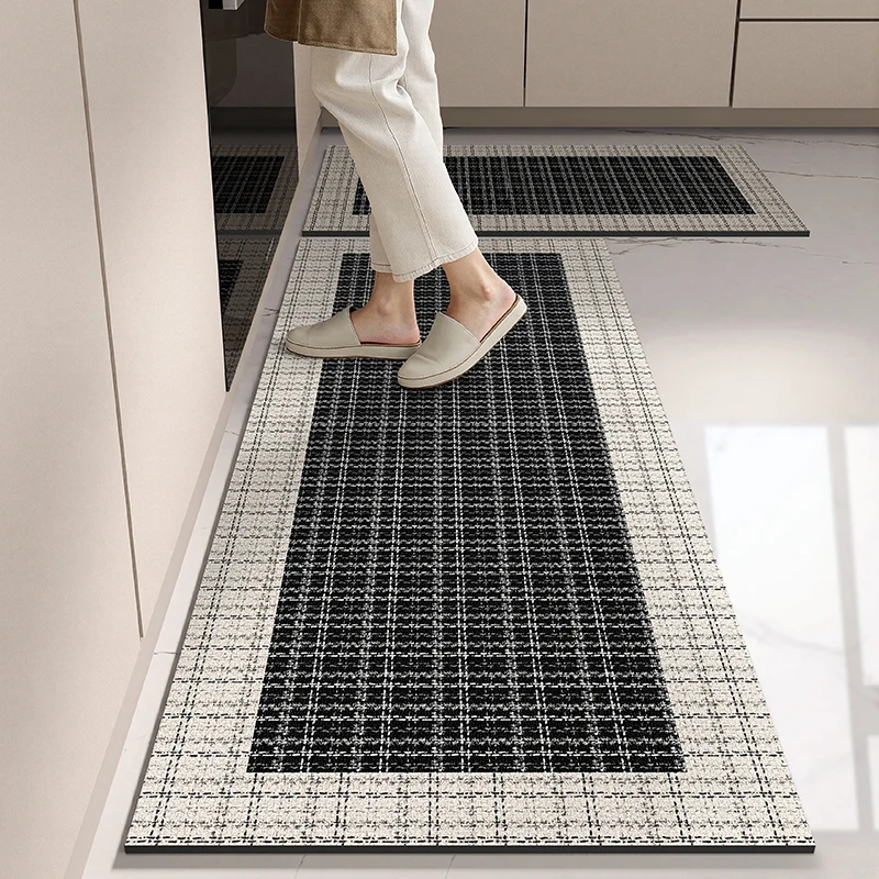 

Kitchen Vinyl Carpet Pvc Waterproof Leather Rug Long Rugs Home Decoration Non-slip Oil-proof Floor Mat Alfombras De Cocina 주방 카펫