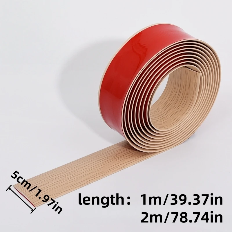 1pc 1m/2mX5cm Self adhesive floor edge transition strip carpet edge decorative strip floor transition gap sealing strip