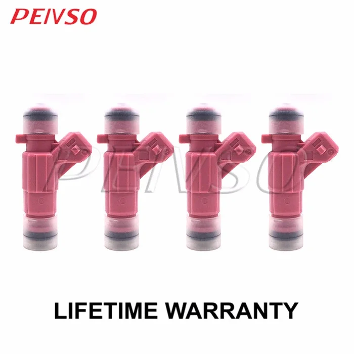

PEIVSO 4pcs 0280156295 9662210980 Fuel Injector For CITROEN&PEUGEOT C3 / 206 / 207 1.4