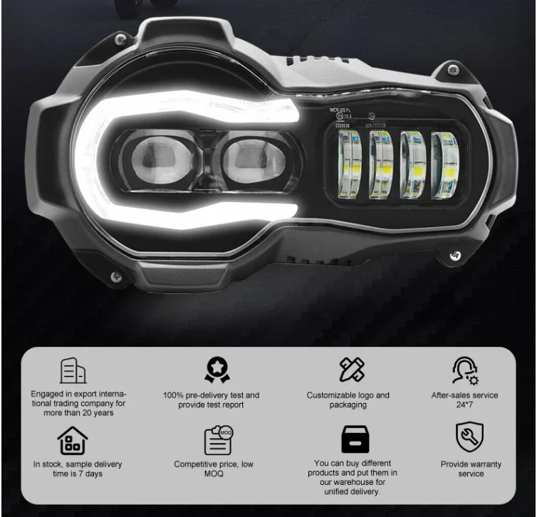 Motorcycle Accessories Led Driving Light Motorcycle Headlight Spotlight High Low Beam Waterproof Headlamp