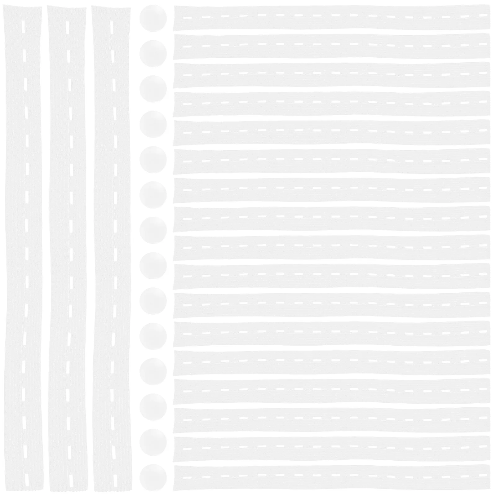 

50pcs Clothes Storage Elastic Band With Button Holes Adjustable For T-Shirts Pants Blankets Bed Sheets Closet Cabinet Drawer