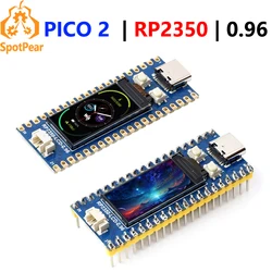 Raspberry Pi Pico 2 RP2350 With 0.96 inch LCD Display 0.96inch Screen 160×80 Onboard RP2350A waveshare RP2350-LCD-0.96