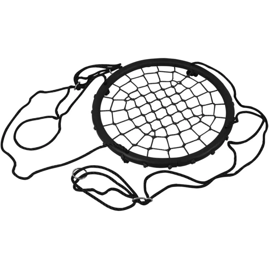 Disco gigante ninho web net árvore balanço corda pendurado assento conjunto resistente para jardim quintal ao ar livre adultos