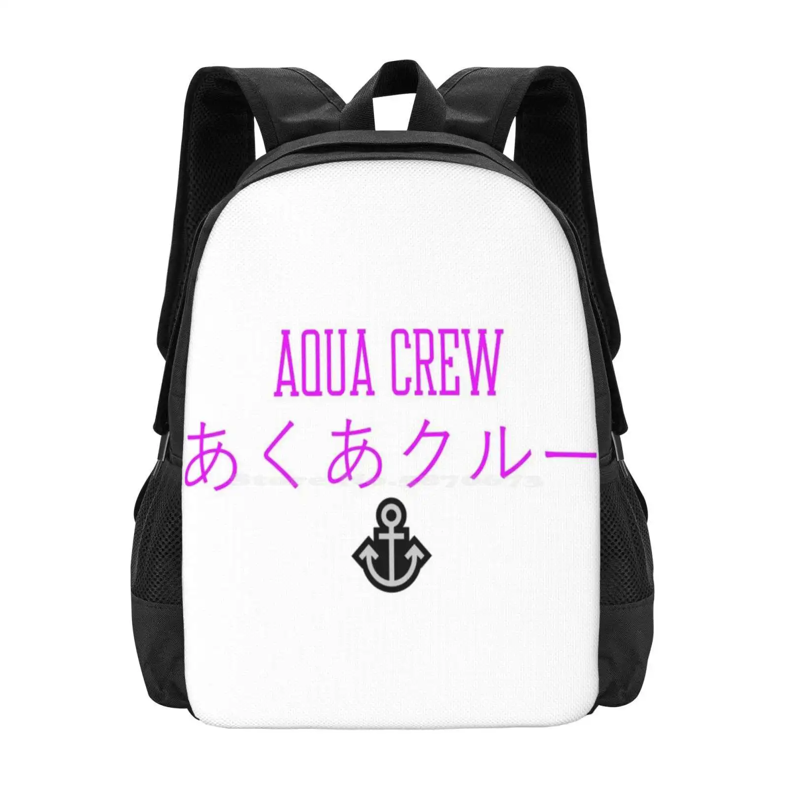 Hololive Oshi - Aqua Crew Hot Sale Schoolbag Backpack Fashion Bags Hololive Minato Aqua Oshi Aqua Crew Baqua Onion