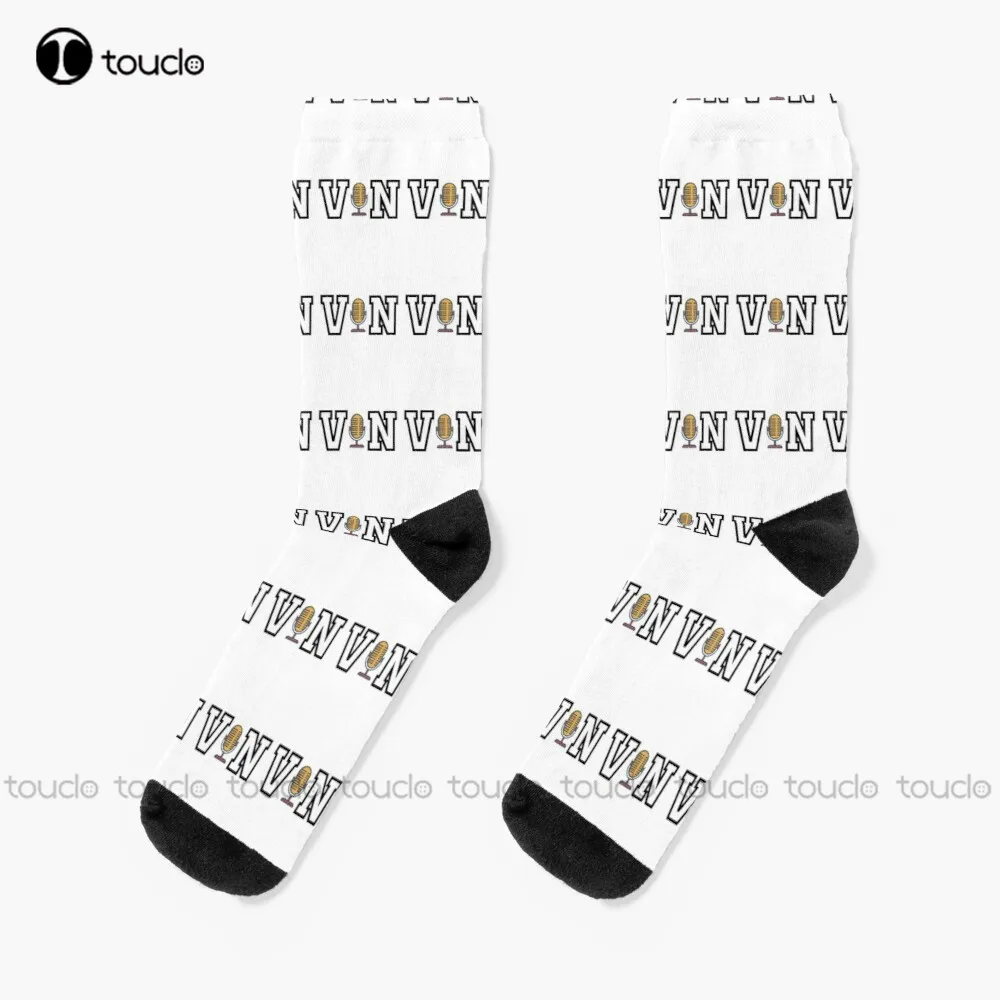 Vin Scully Socks Halloween Socks 360° Digital Print Custom Gift Christmas New Year Gift Unisex Adult Creative Funny Socks New