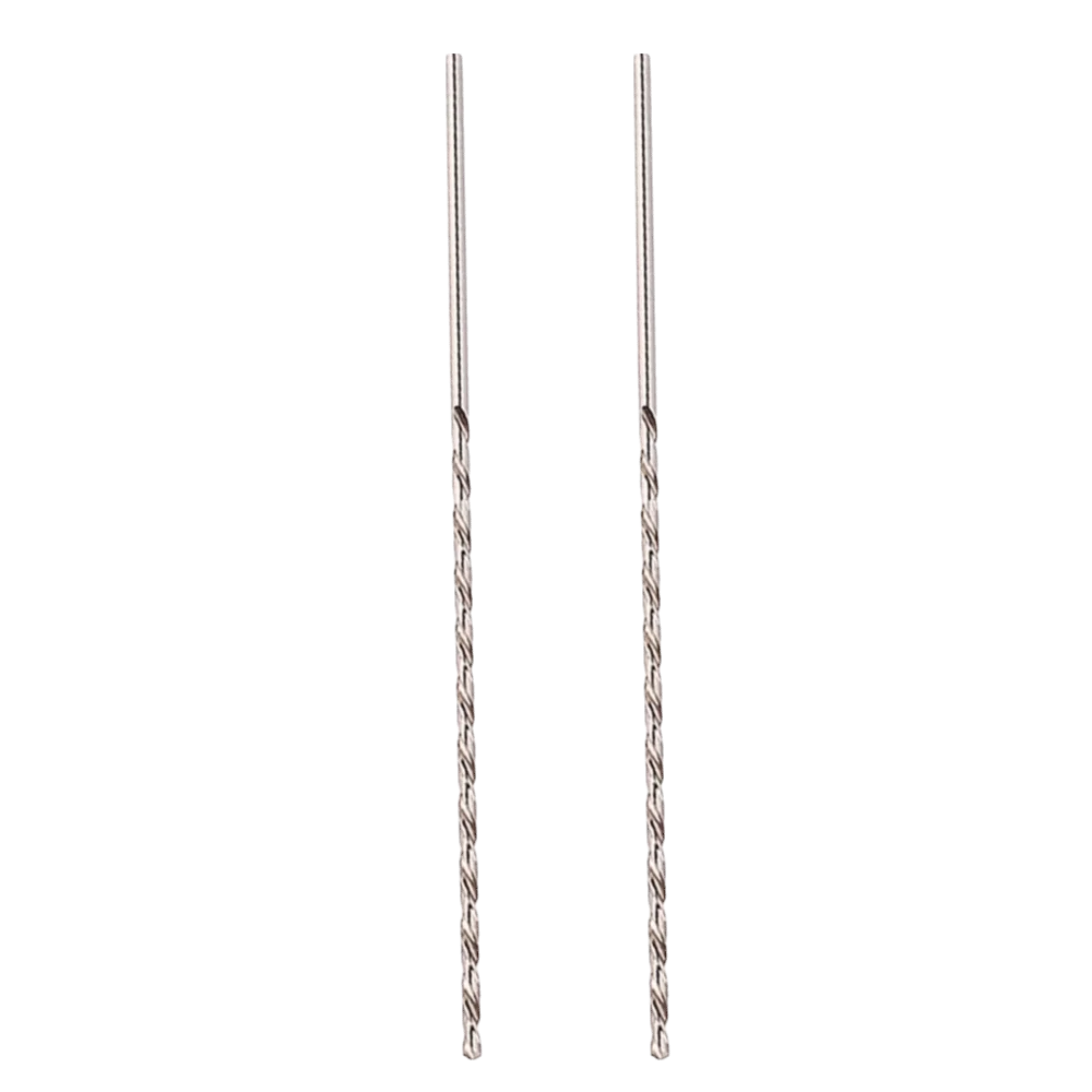 2pcs 3mm Diameter Auger Drill Bit HSS Material 160mm Length Twist Drill Bit Straight Shank High Speed Steel HSS Drill Bit