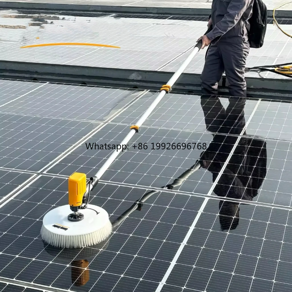 

7.5meter Solar Panels Cleaning Equipment Brush Household Cleaning Tool Solar Panel Cleaning Brush Rotating Type