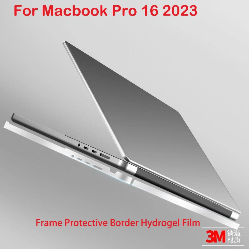 Side Skin Thunderbolt port Charging for Macbook Pro 16 2023 Frame Protector Wrap Film 3M Border Cover for Macbook Pro 16.2
