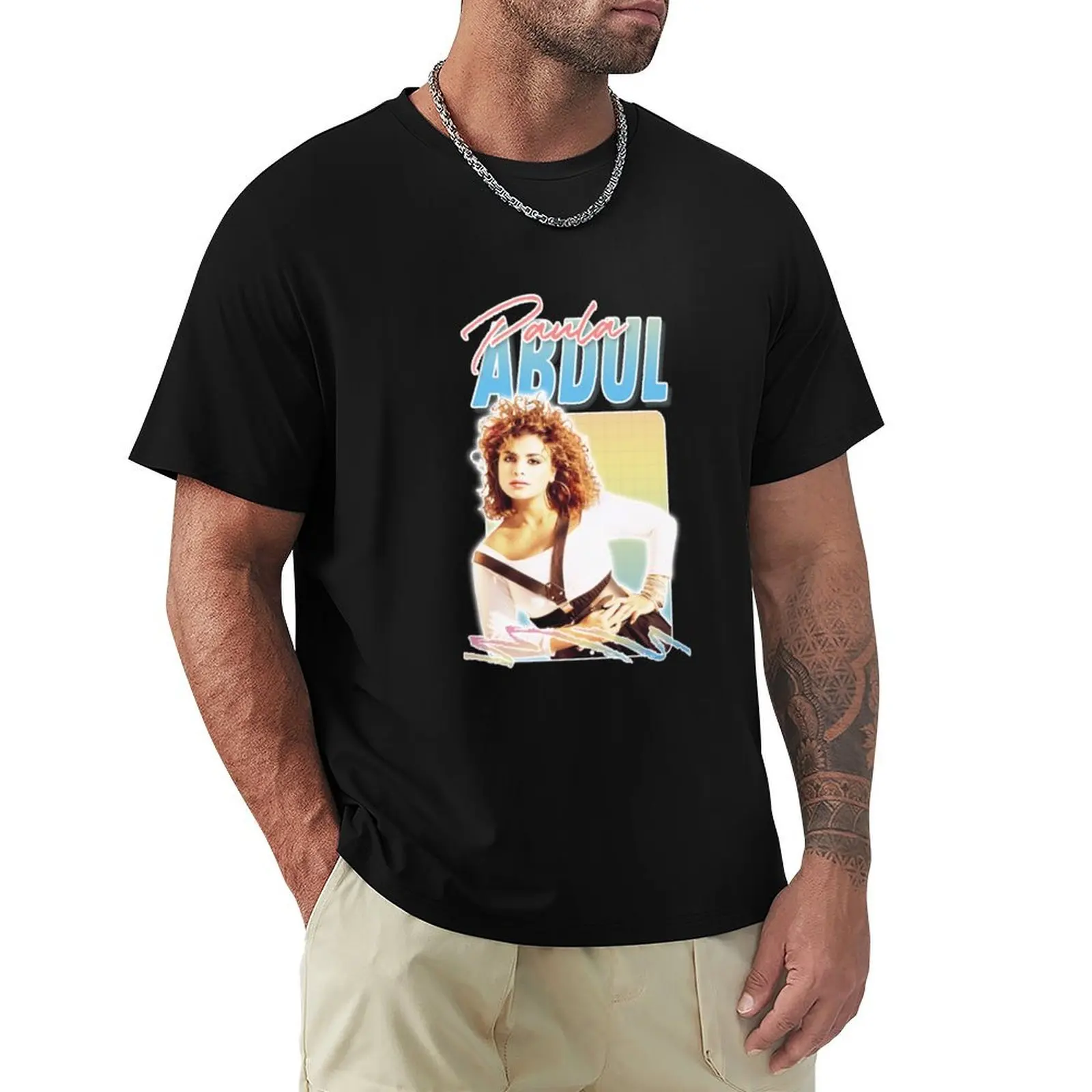 

Paula Abdul T-Shirt Basic Plain Tee for Spring and Summer