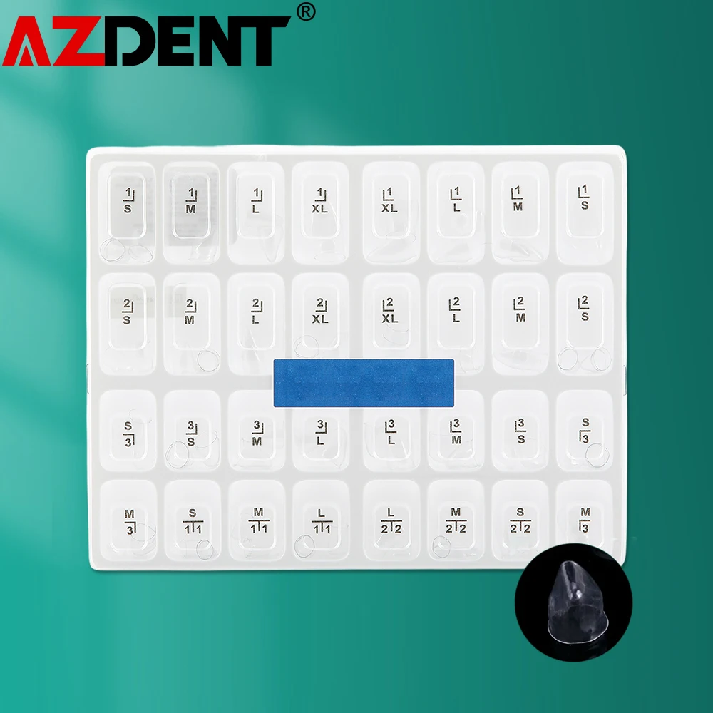 

Azdent Dental Anterior Transparent Crowns Dental Temporary Adult Braces