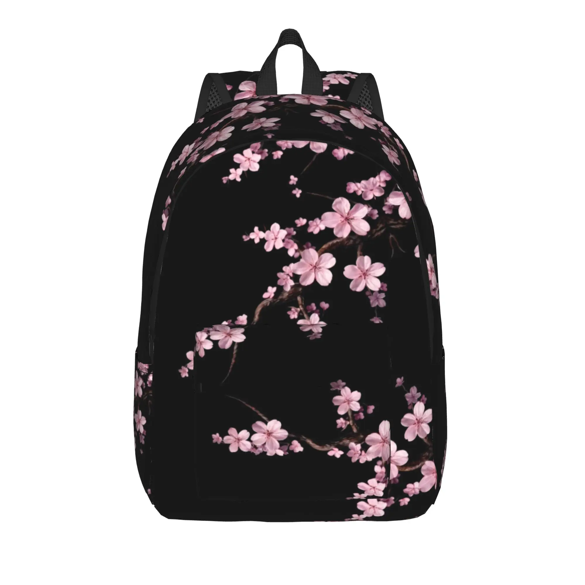 Japanese Sakura Cherry Blossoms Backpack  Cool Backpacks Male Workout Big High School Bags Custom Rucksack