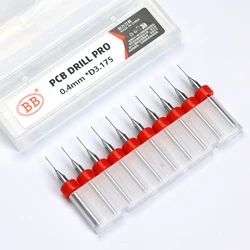 BB PCB PRO Micro Drill Carbide Mini Bits Print Circuit Board DIY 0.1mm-6.0mm Diameter 3.175mm Shank 10PCS
