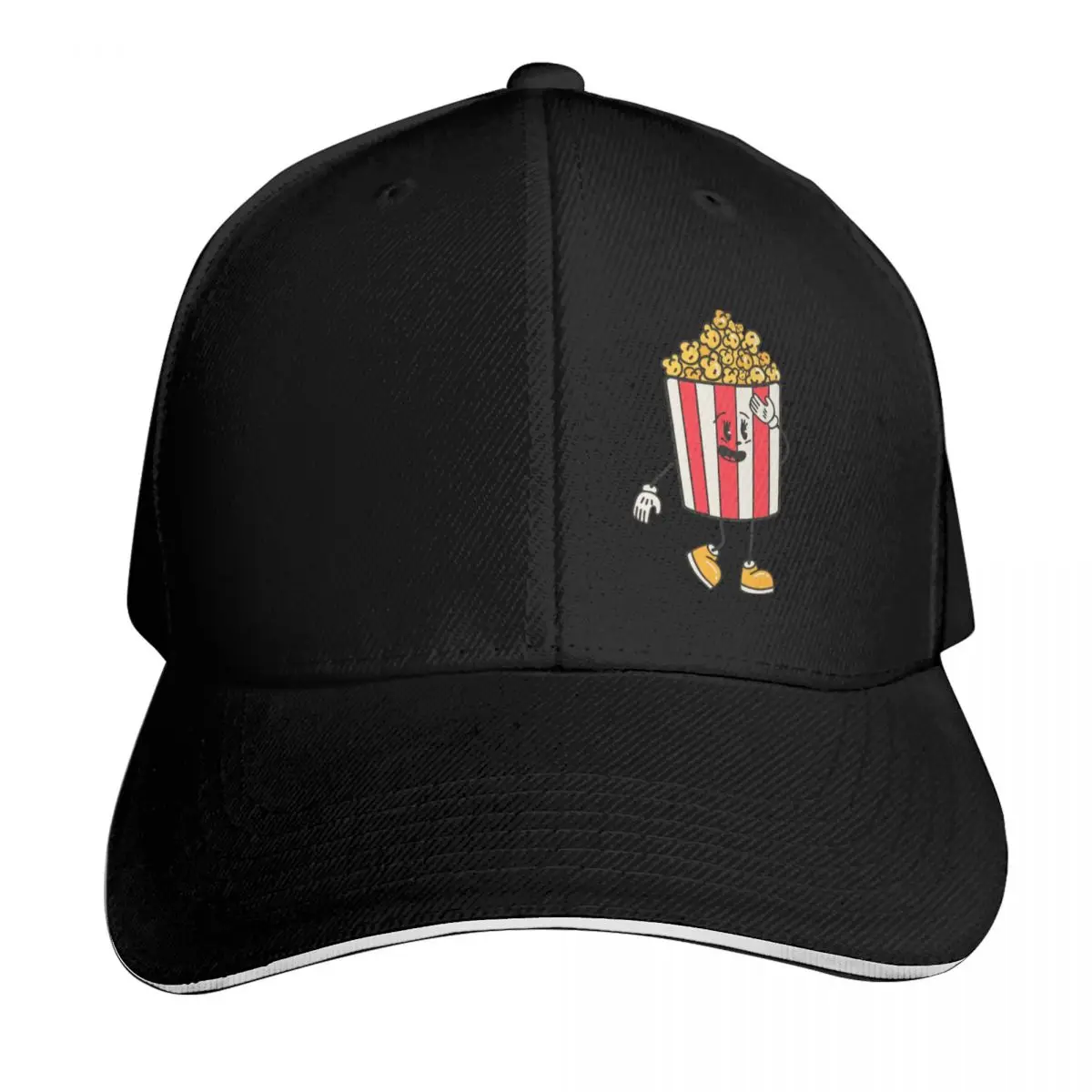 Couple's matching bucket hats_Popcorn and Cool Drink Baseball Cap Men Women Casual Summer Sport Sun Cap