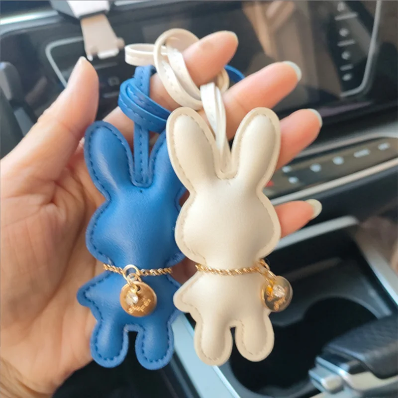 New Christmas tree Gift Keychain Giraffe Deer Rabbit Pendants DIY Girls Women Handbag Bag Car Key Chain Ring Holder Keyring