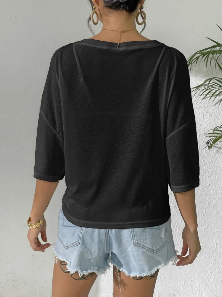 Cover-up pour Bikini transparent pour femmes, couleur unie, épaules dénudées, ourlet Triangle irrégulier, pull ample, hauts de plage, été, 2026