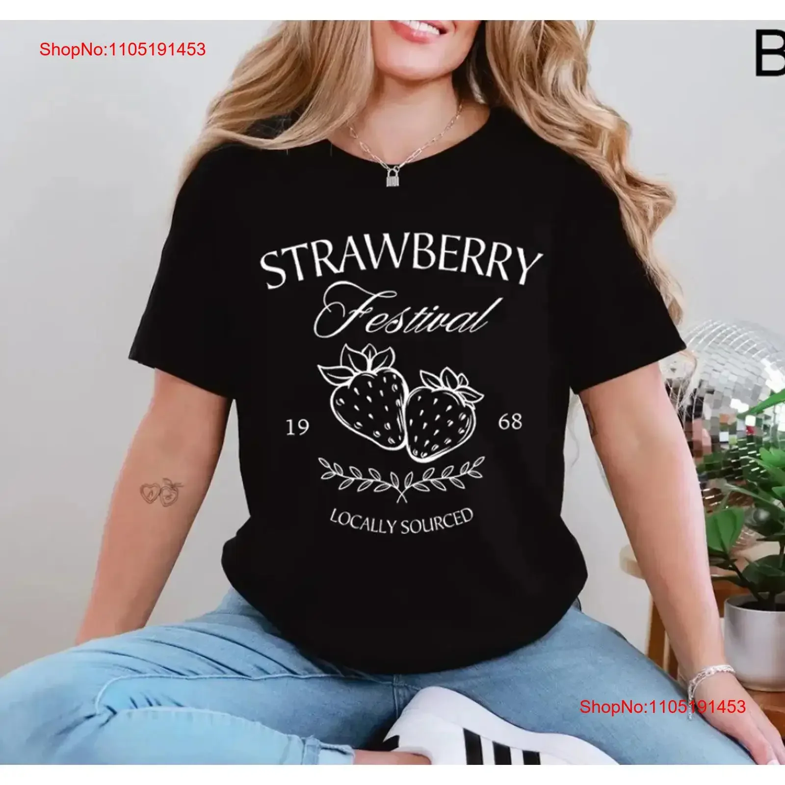 

Strawberry Vintage T Shirt Festival Cottagecooo Cute All Size vintage Washed homme Casual Breathable designer clothes Soft