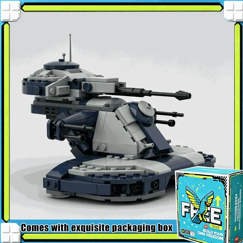 359PCS MOC Armored Assault Tank Model Custom Puzzle DIY Assembly Building Blocks Galaxy Battle Vehicle Educational Display Gift