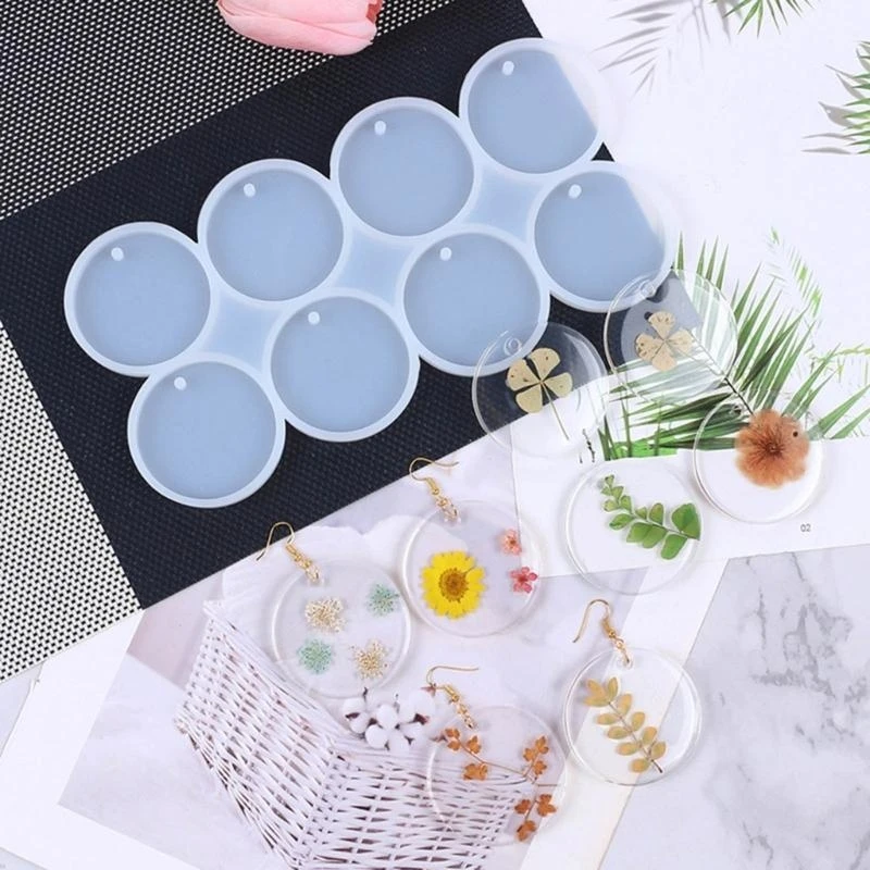 

Гибкая силиконовая форма ручной работы в форме бабочки/круглых/овальных серег, подвесок, формы