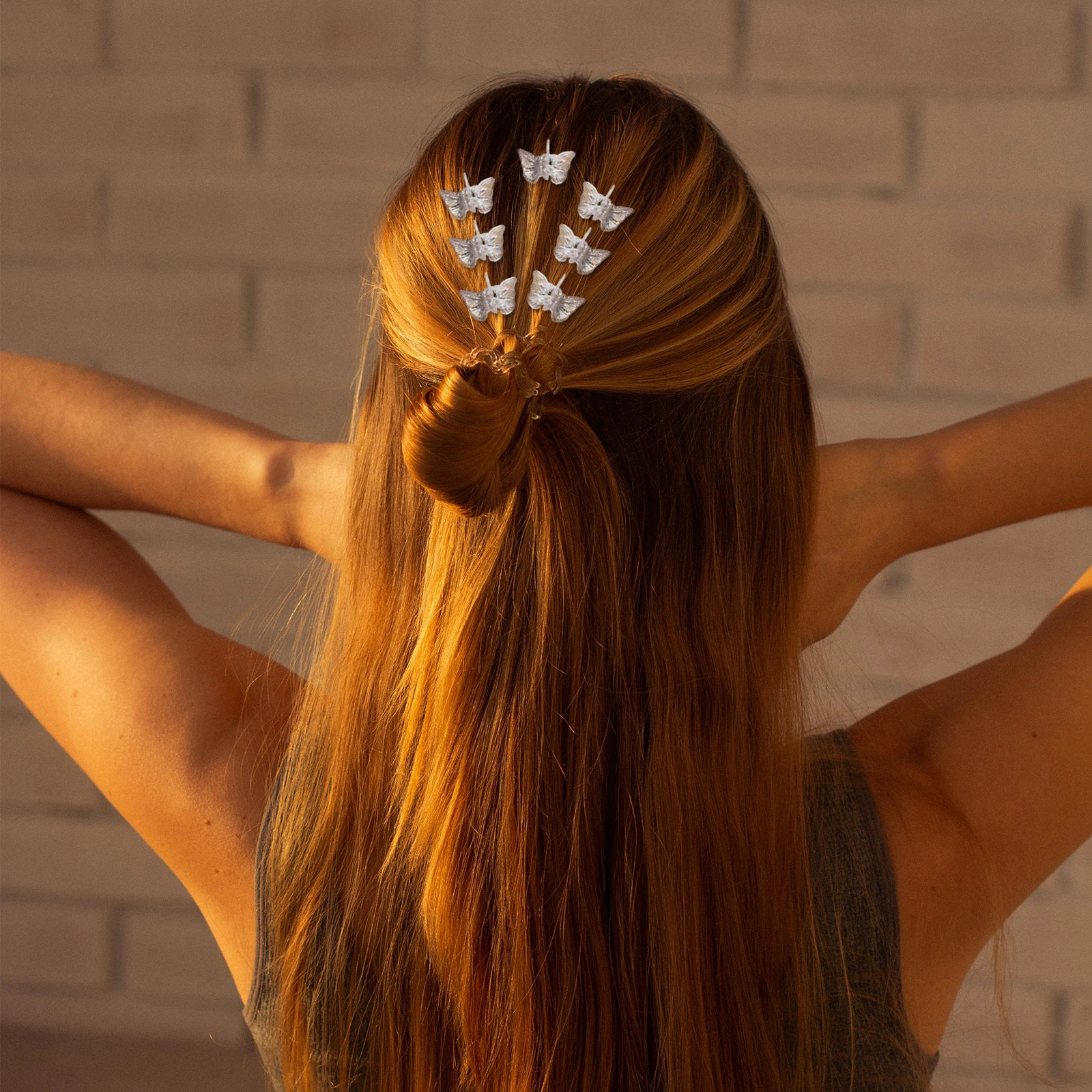 

30pcs Butterfly Clips For Women Small Claw Clip Decorative Hair Accessories Trendy Jaw Clips For Thin Thick Hair