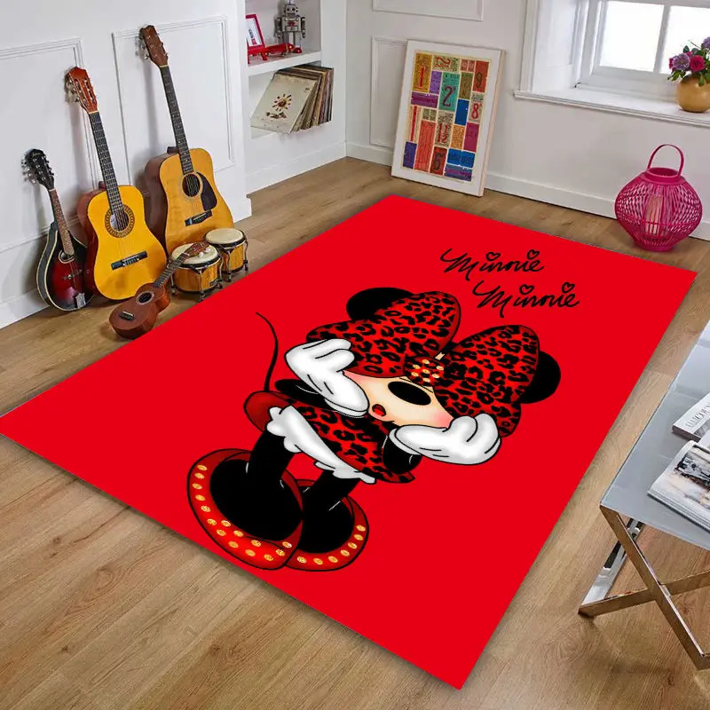 Disney Animation Mickey Mouse Beginner Home Floor Mat Cute Cartoon Living Room Kitchen Rug Minnie Bedroom Decoration Carpet