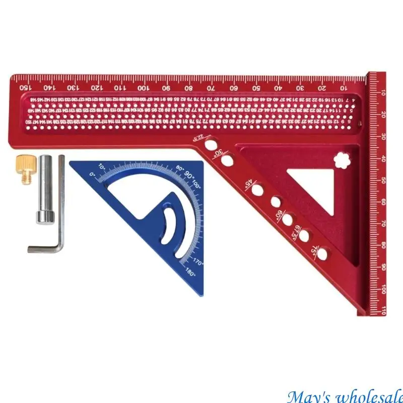 Anodized Aluminum Ruler MultiAngle Measuring Ruler For Industrial Use 448A