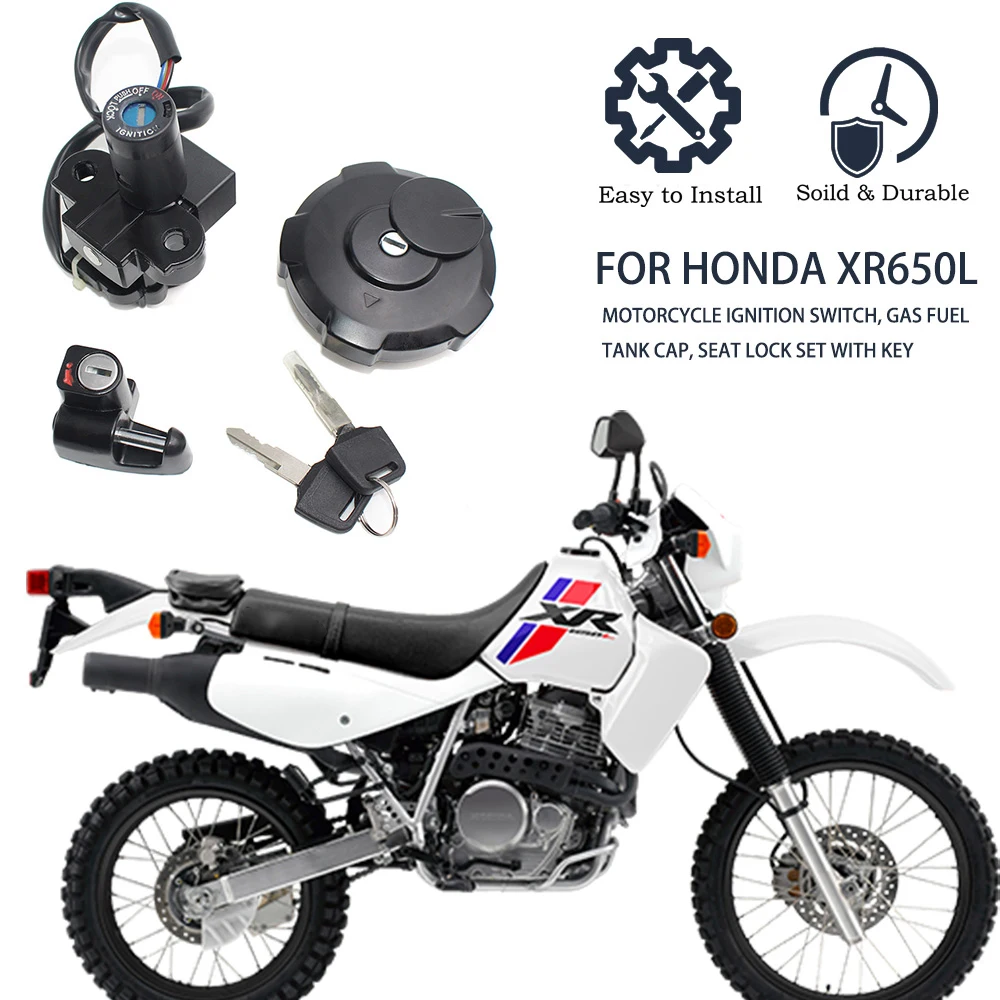 

Замок сиденья замка зажигания для Honda XR650 XR650L 1993 2017 1994 1995 1996 1997 1998 1999 2000 2001 2002 2003 XR 650 L XR 650L