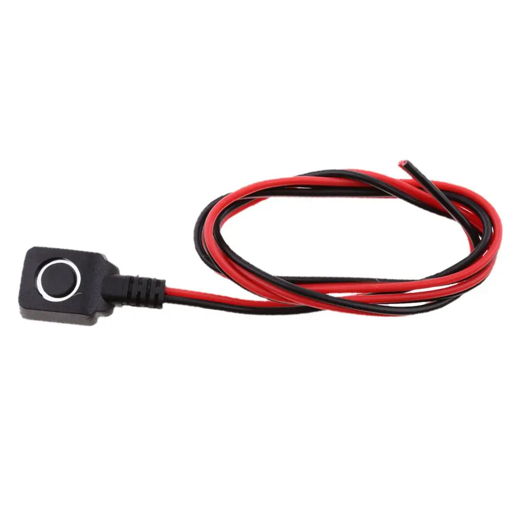 Black Plastic Car Alarm Push Button Switch Universal Panic and Security Reset for Automotive Safety Setups