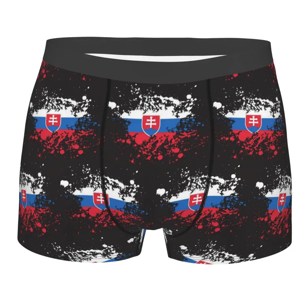 Boxer Underpants Shorts Flag Of Slovakia Slovak Republic Panties Men Soft Underwear for Homme Man Boyfriend Gifts