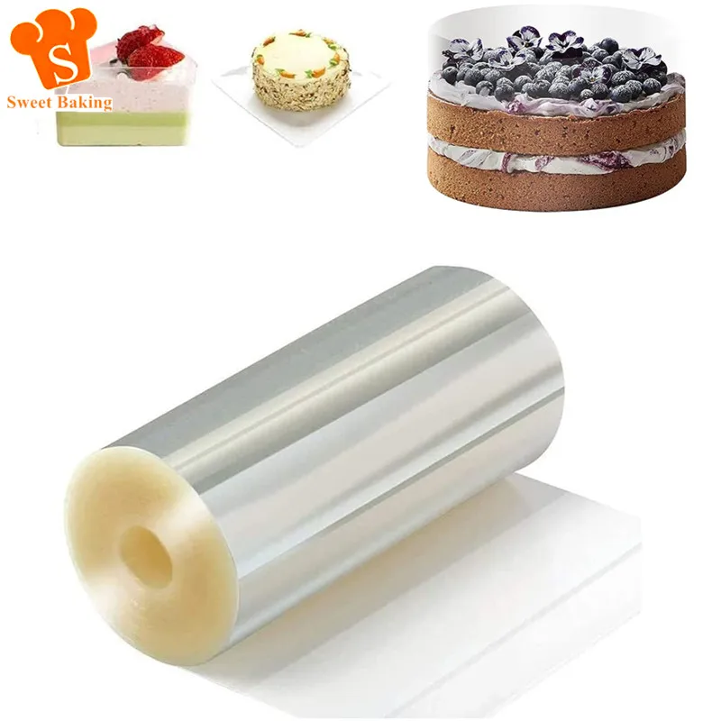 Kitchen Bakeware Acetate Film For Cake Decor Transparent Cake Surround Film Mousse Cake Sheets Surrounding Edge DIY Cake Collar