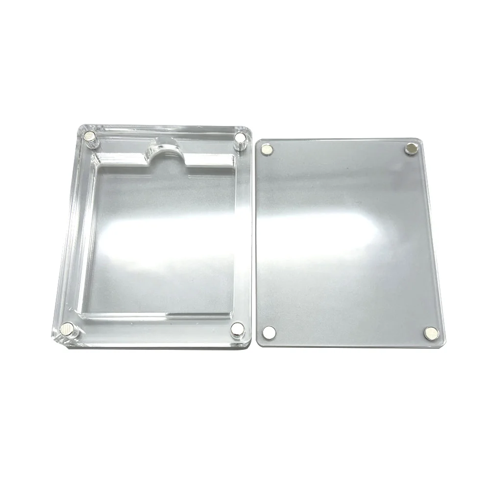 1/3/4 сетка для Gameboy Color GBC GB, прозрачная коробка для хранения игровых карт, акриловая коробка для дисплея с магнитной крышкой