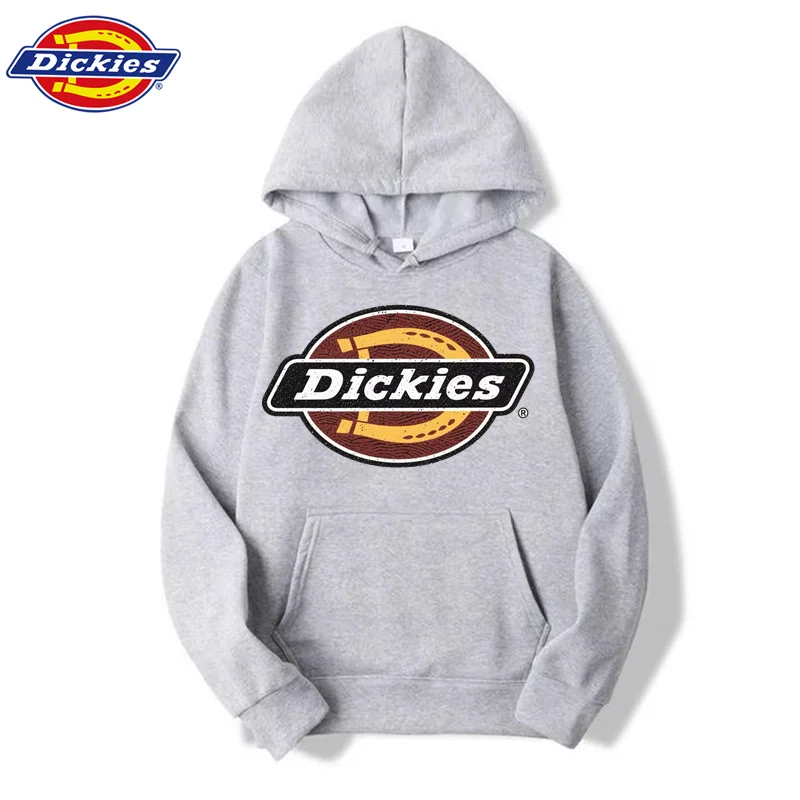 2025 Marca Dickies Casual Power Jerséis para hombres y mujeres, moda coreana Hip-hop Sudaderas y sudaderas con capucha de manga larga