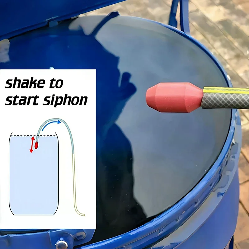 Self-Priming Siphon Pump For Water Manual Shake Operated Automatic Garden Hose Drainage Tool For Yard Pool Aquarium Transfer