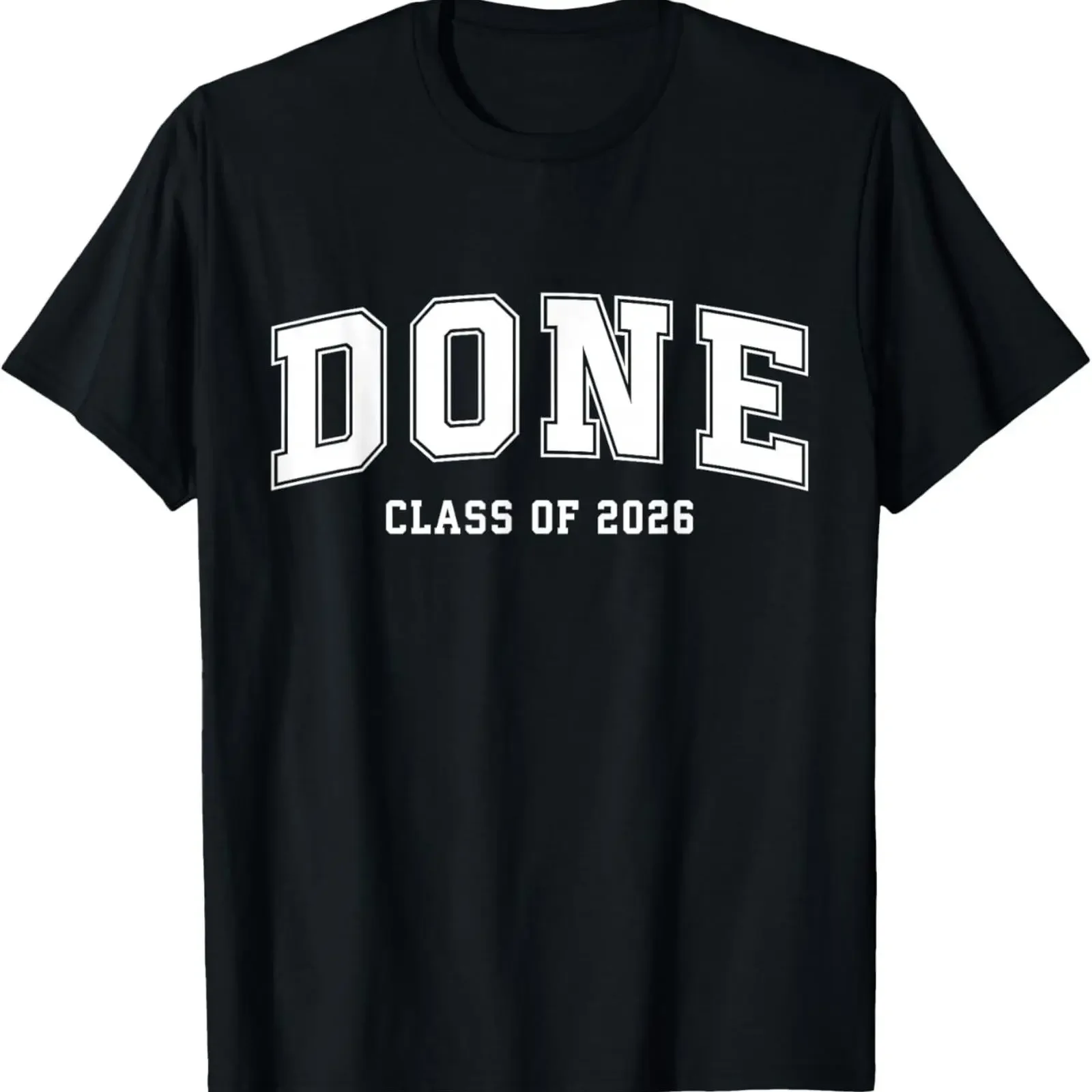 Done Senior Class of 2026 Graduate Varsity Graduation T Shirt vintage Washed Stylish Stretched homme designer clothes