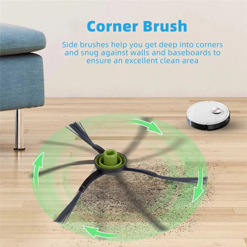 EAS-For Ecovacs Deboot OZMO N7 920 950 T5 T9 Yeedi 2 Hybrid Spare Parts Accessories Main Side Brush Hepa Filter Mop Cloth